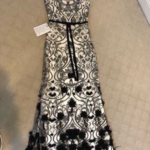Marchese Notte black and cream gown